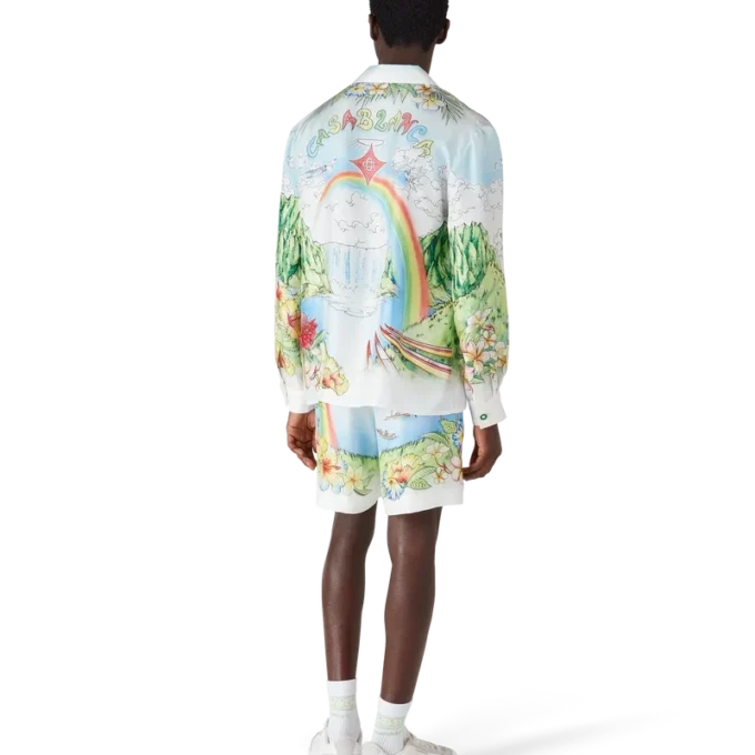 Aloha Langarm-Seidenhemd