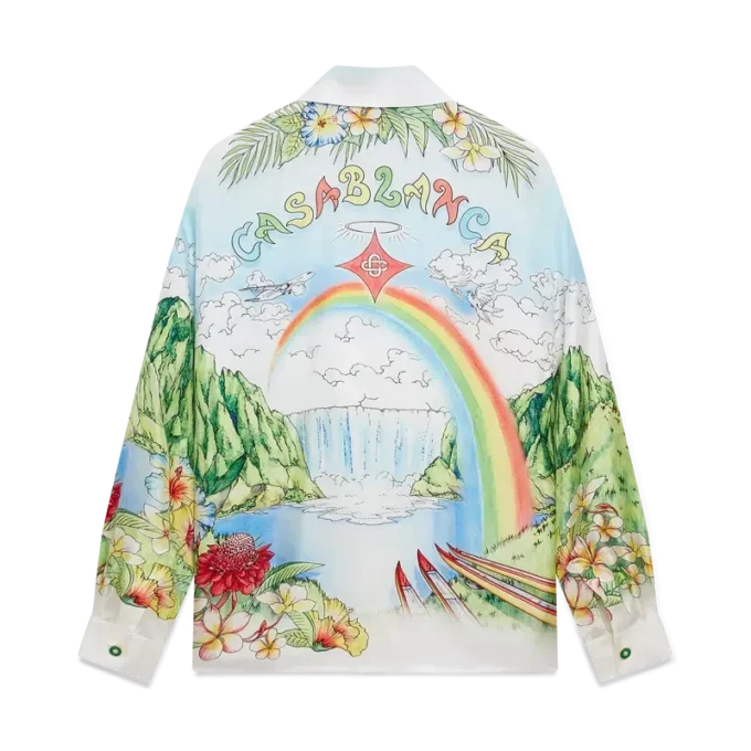 Aloha Langarm-Seidenhemd