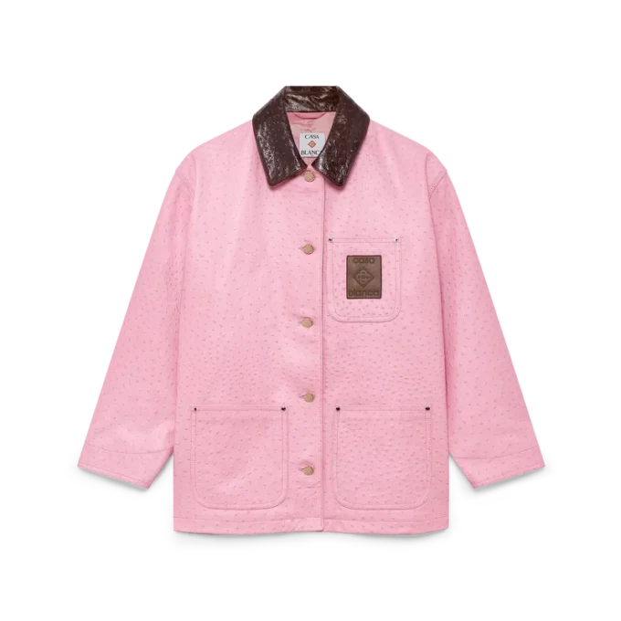 Arbeitsmantel aus geprägtem Leder Arbeitsmantel aus geprägtem Leder