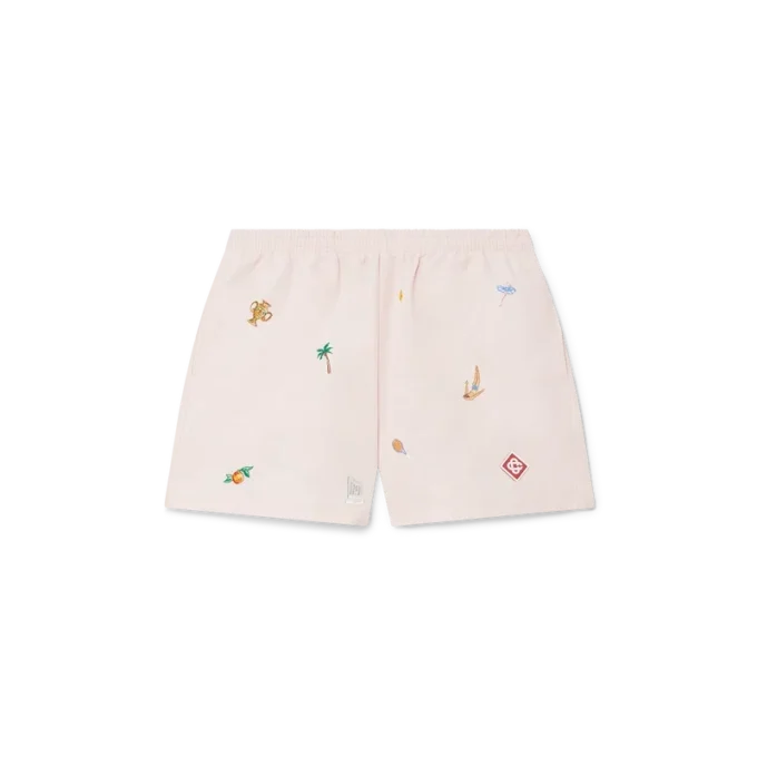 Bade-Shorts mit gesticktem Motiv Bade-Shorts mit gesticktem Motiv