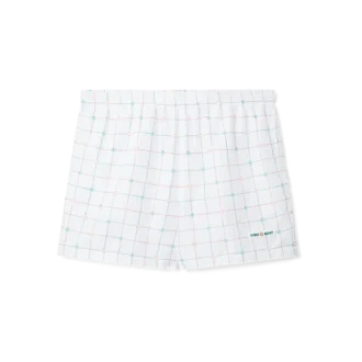 Badehose mit Tennis-Karomuster