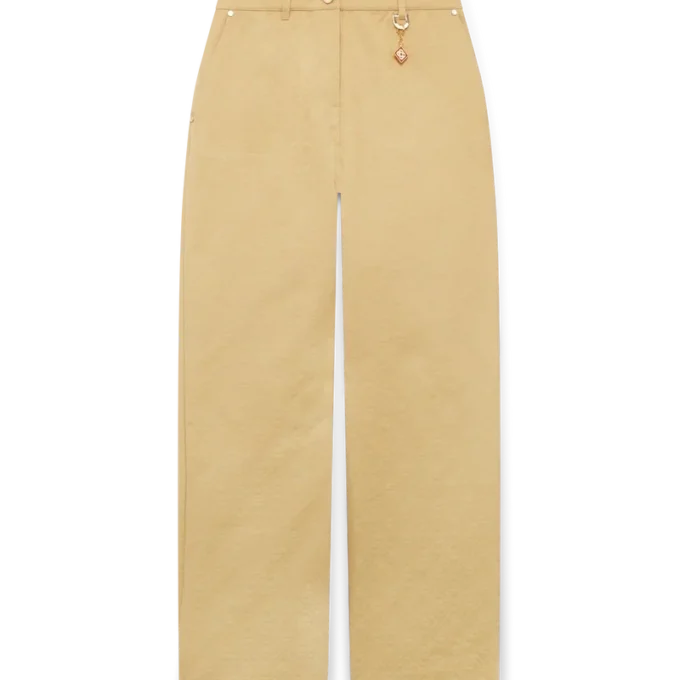 Baumwoll-Jacquard-Hose mit Monogramm
