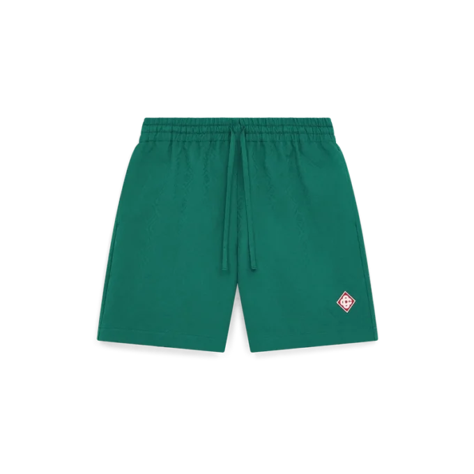 Baumwoll-Shorts aus Monogram-Jacquard