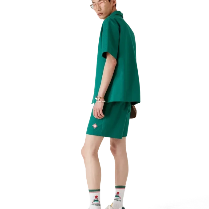 Baumwoll-Shorts aus Monogram-Jacquard