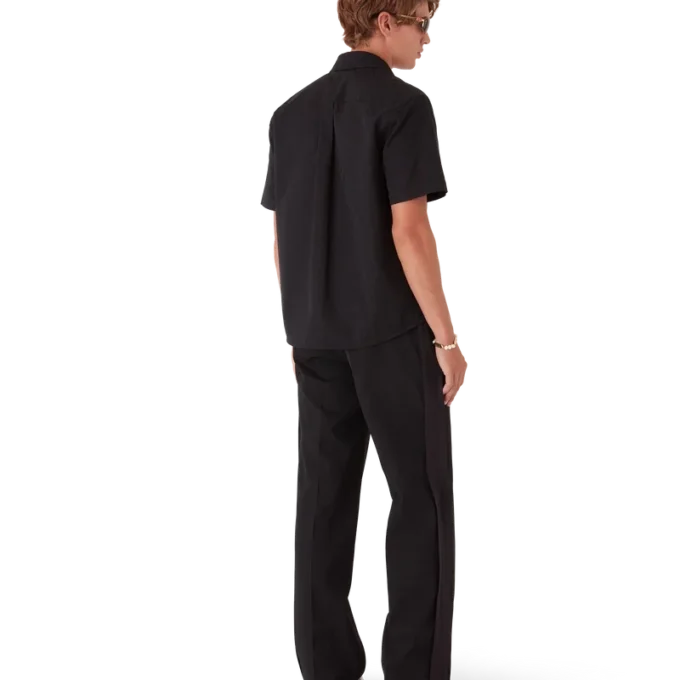 Baumwollhemd mit Monogramm und kurzen Ärmeln Baumwollhemd mit Monogramm und kurzen Ärmeln