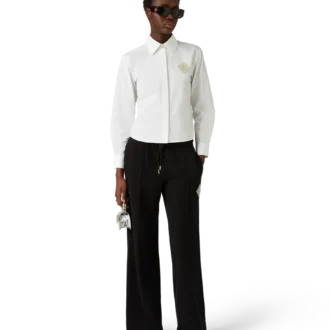 Baumwollhemd mit Pearl-Diamant-Patch