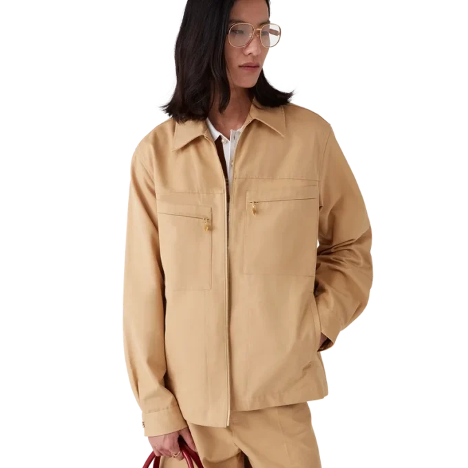 Baumwolljacke mit Reißverschluss Baumwolljacke mit Reißverschluss