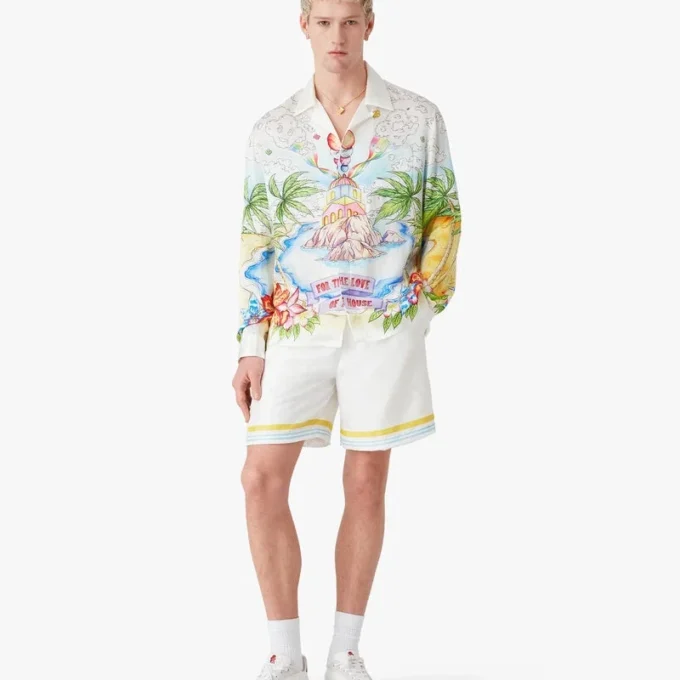 Better Days Langarm-Seidenhemd