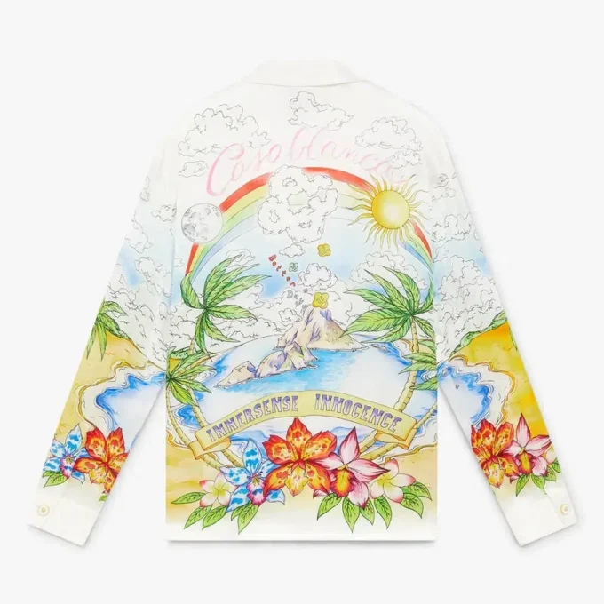 Better Days Langarm-Seidenhemd