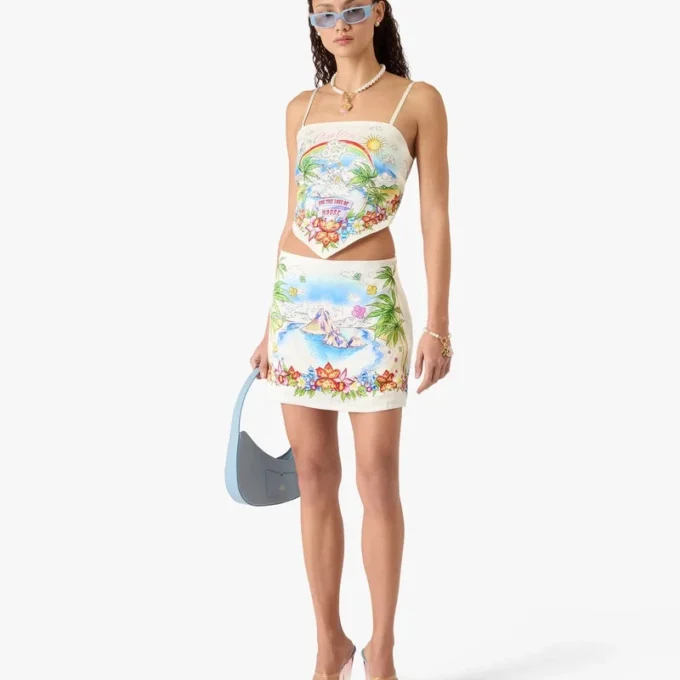 Better Days Seidensatin-Schal-Top Better Days Seidensatin-Schal-Top