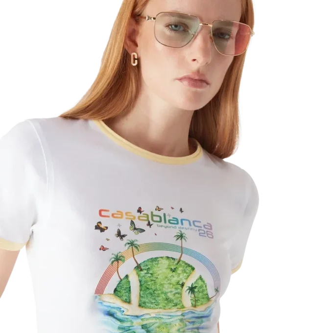 Beyond Destiny Longline Ringer Kurzarm-T-Shirt mit Shorts