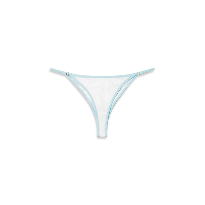 Bikini-Höschen mit Jacquard-Monogramm