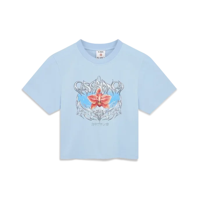 Blades Cropped Kurzarm-T-Shirt