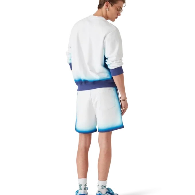 Blaue Sweatshorts mit Farbverlauf Blaue Sweatshorts mit Farbverlauf