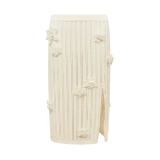 Blumen-Spitzen-Strickrock