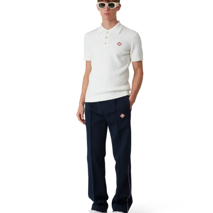 Bouclé-Poloshirt Bouclé-Poloshirt