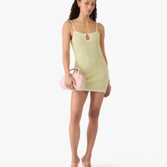 Bourgeois gestreiftes Minikleid