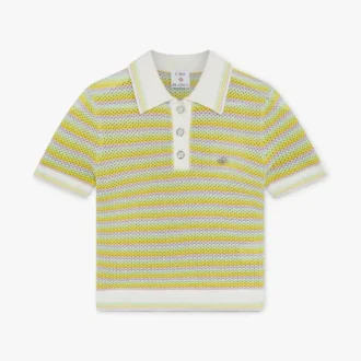 Bourgeois gestreiftes Poloshirt