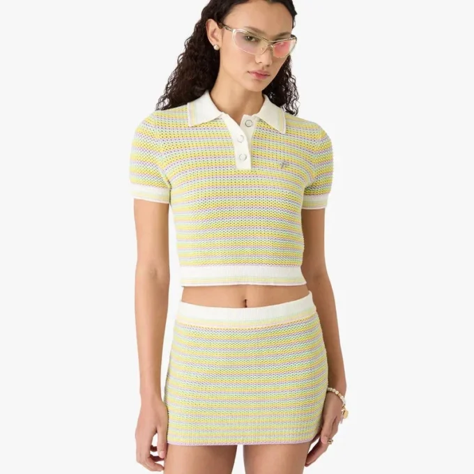 Bourgeois gestreiftes Poloshirt