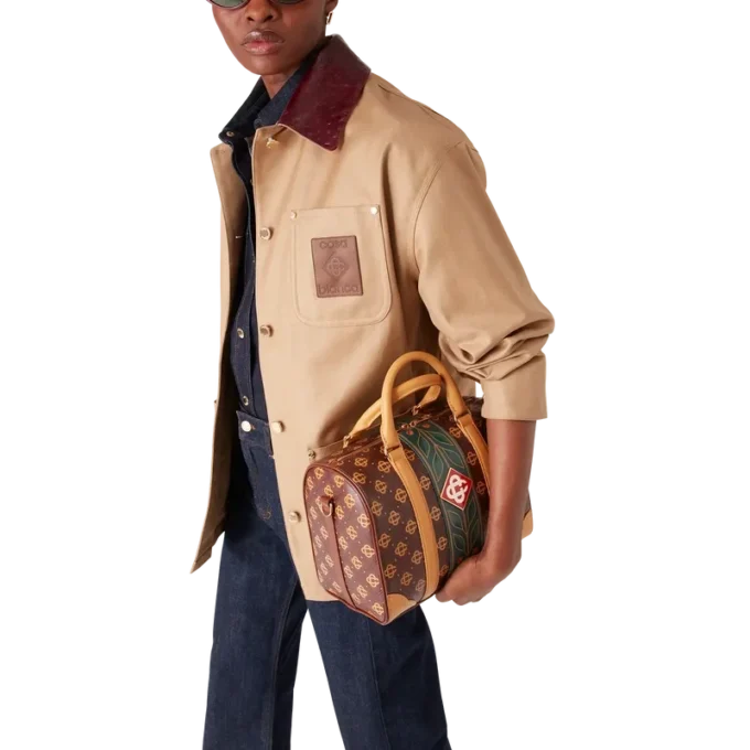 Braune Mini Monogram Weekender