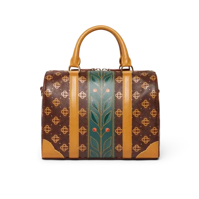 Braune Mini Monogram Weekender