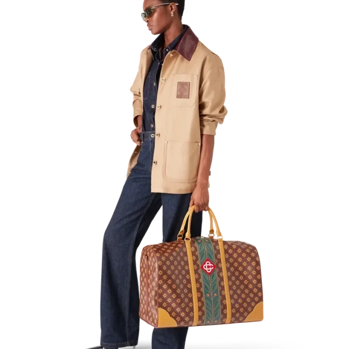 Braune Monogram-Wochenendtasche