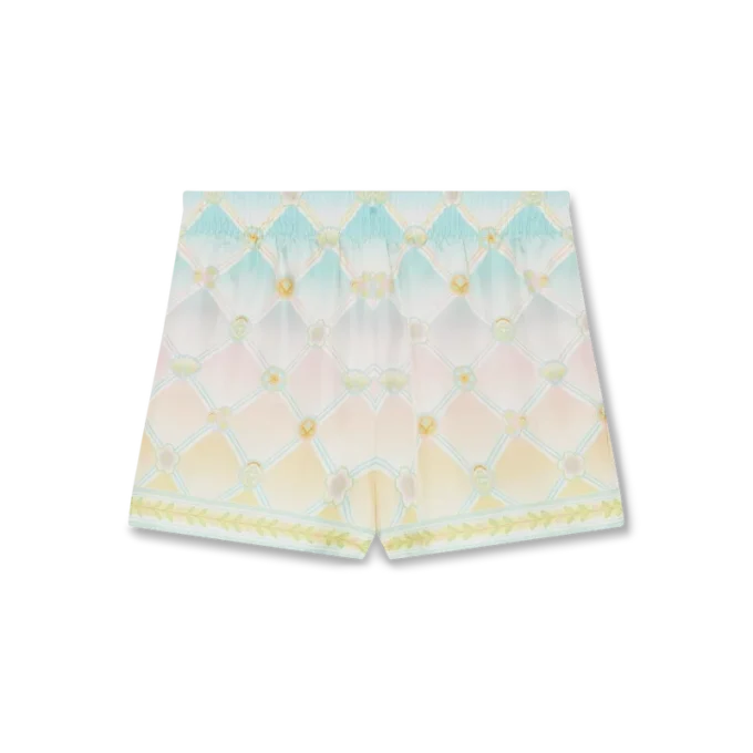 Candy Icons Seiden-Twill-Shorts