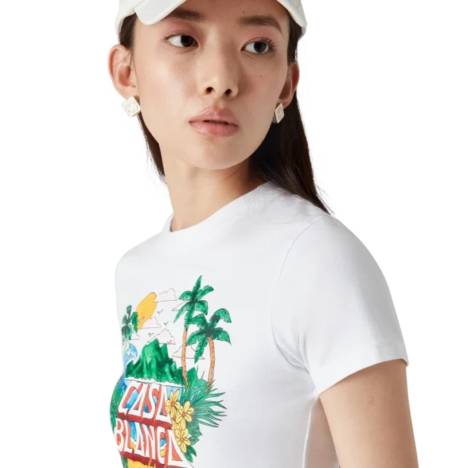 Casa Beach Wave Cropped T-Shirt