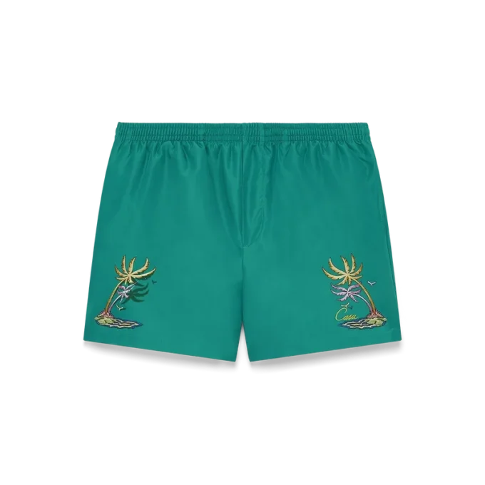 Casa Embroidery Badeshorts