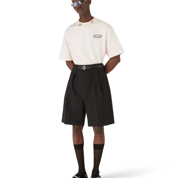 Casa Racing Oversized-Shorts mit kurzen Ärmeln