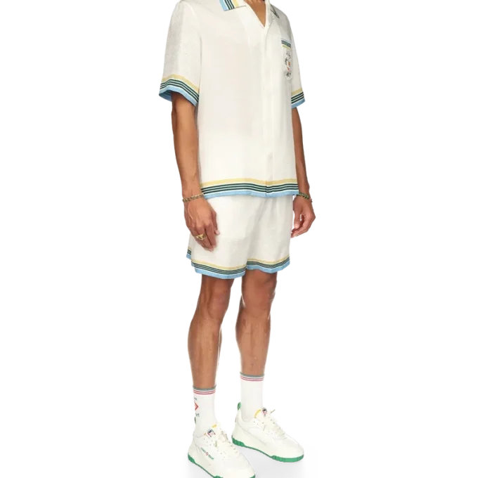 Casa Way Kurzarm-Seidenhemd