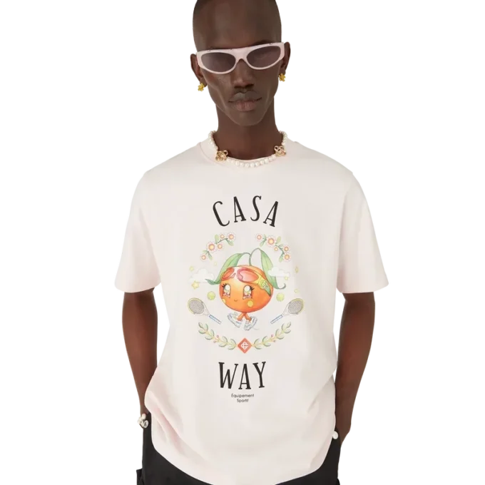 Casa Way Orange Mascot Kurzarm-T-Shirt