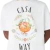 Casa Way Orange Mascot Kurzarm-T-Shirt
