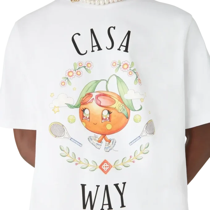 Casa Way Orange Mascot Kurzarm-T-Shirt
