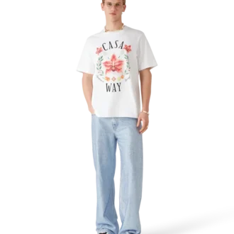 Casa Way Orchid Logo Kurzarm-T-Shirt