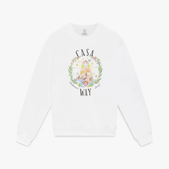 Casa Way Sweatshirt mit Rundhalsausschnitt