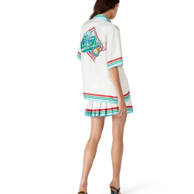 Casa Way World Series Kurzarm-Seidenhemd