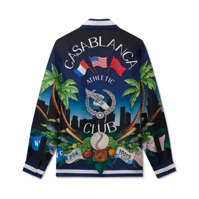 Casablanca Athletic Club Seidenhemd