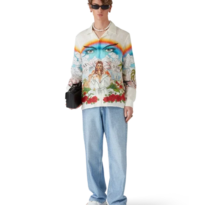 Chateau Langarm-Leinenhemd