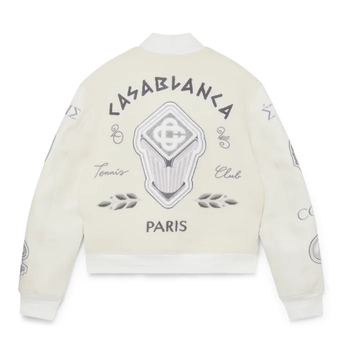 Chenille-Patchwork-Bomberjacke Chenille-Patchwork-Bomberjacke