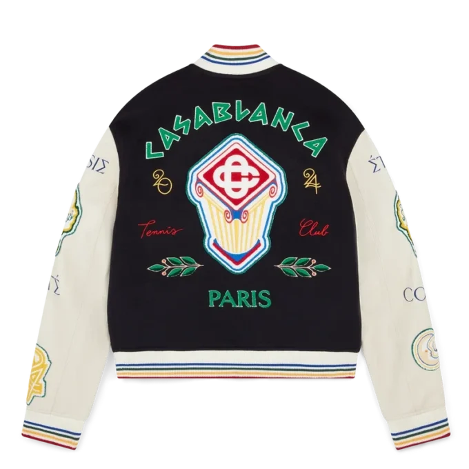 Chenille-Patchwork-Bomberjacke