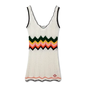 Chevron-Spitzen-Kleid