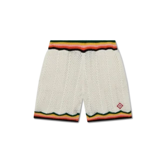 Chevron-Spitzen-Shorts