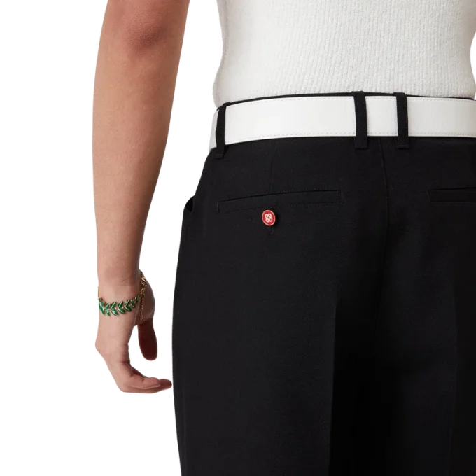 Chino-Hose mit Falten