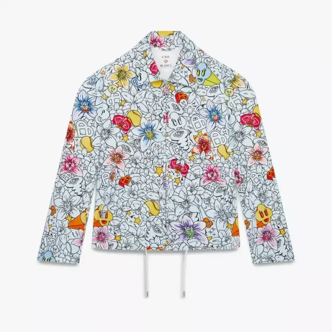 Collage D’icones Graphiques Repeat Zip-Up Jacke