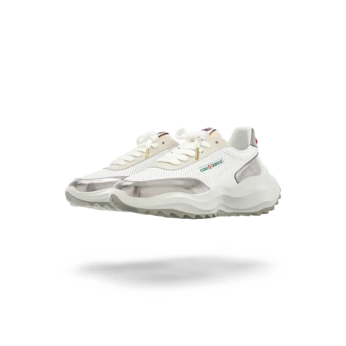 Damen-Sneaker Atlantis in Weiß und Chrom Damen-Sneaker Atlantis in Weiß und Chrom