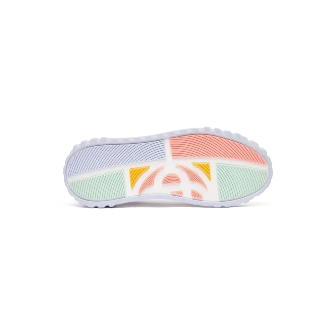 Damen-Sneaker „Court“ in Weiß und Hellblau