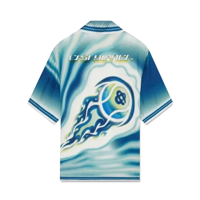 Das „Art of the Serve“-Seidenhemd mit kurzen Shorts