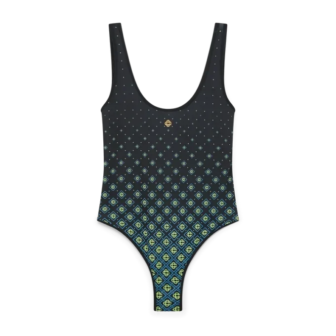 Degrade Black Monogram Badeanzug