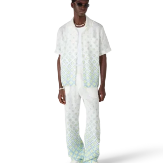 Degrade-Monogramm-Leinenhemd mit kurzen Shorts